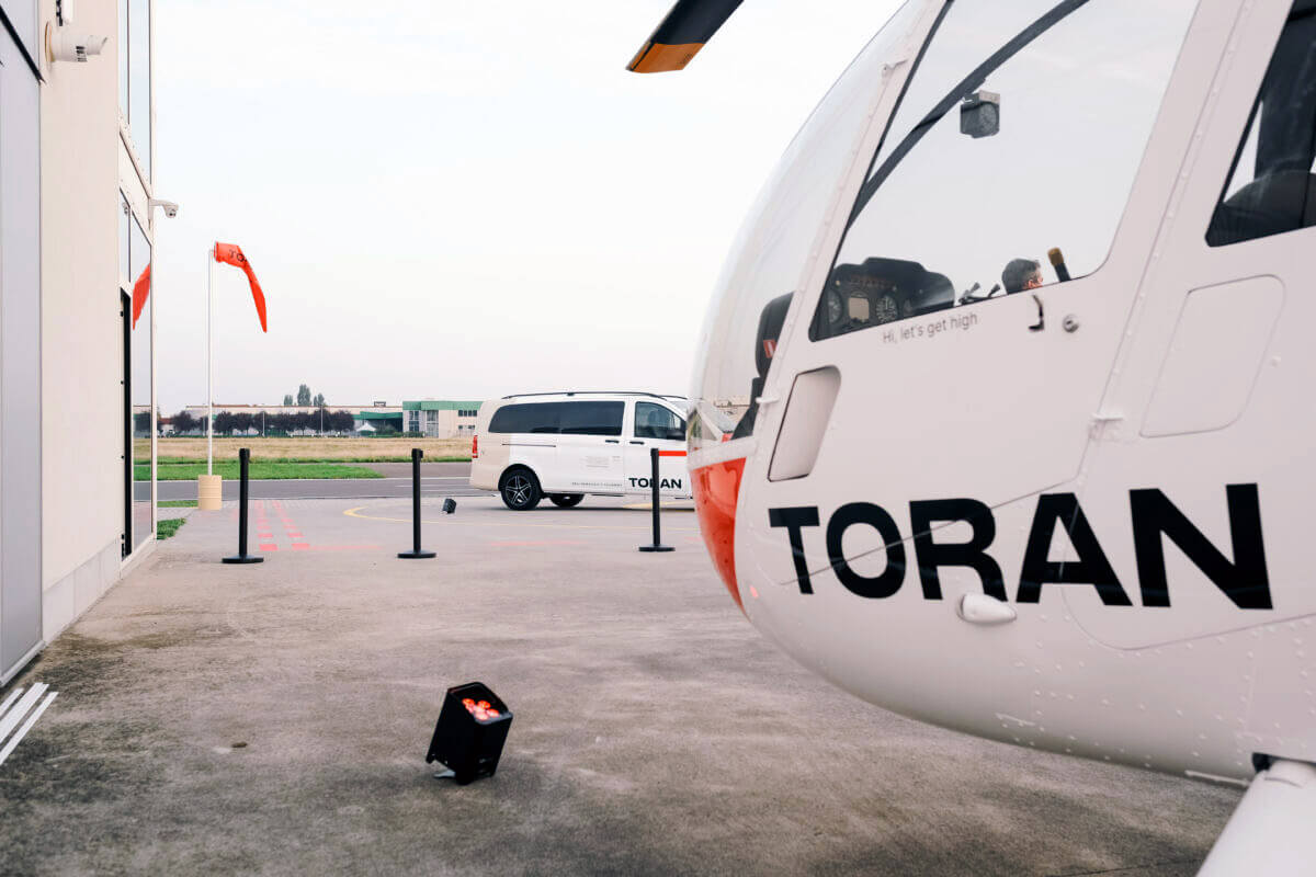Toran Heli Services vlucht tijdens de batjes